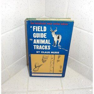 Vintage Field Guide to Animal Tracks 1954 hardcover book seventh printing